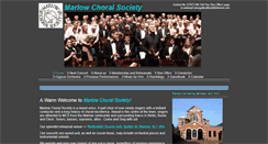 Desktop Screenshot of marlowchoralsociety.org.uk
