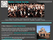 Tablet Screenshot of marlowchoralsociety.org.uk